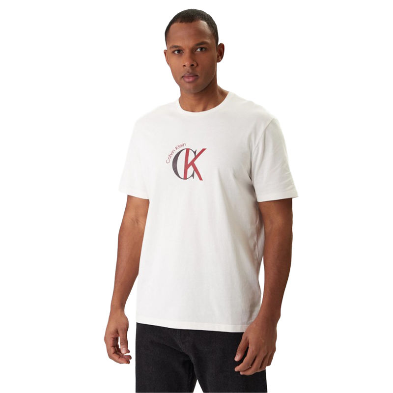 Muška majica Calvin Klein ss 30s whsl ckj 2tone ck graphic