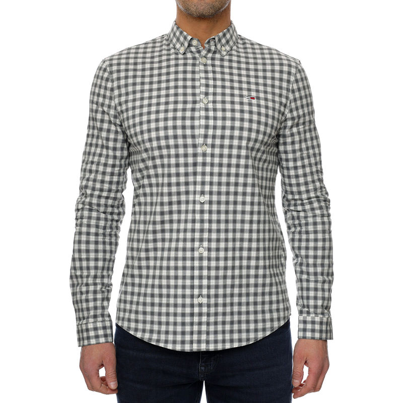 Muška košulja Tommy Hilfiger ESSENTIAL POPLIN CHECK SHIRT YBI