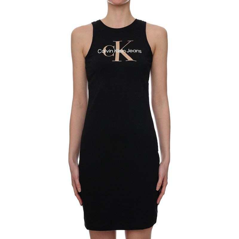 Ženska haljina Calvin Klein SEASONAL MONOGRAM TANK DRESS