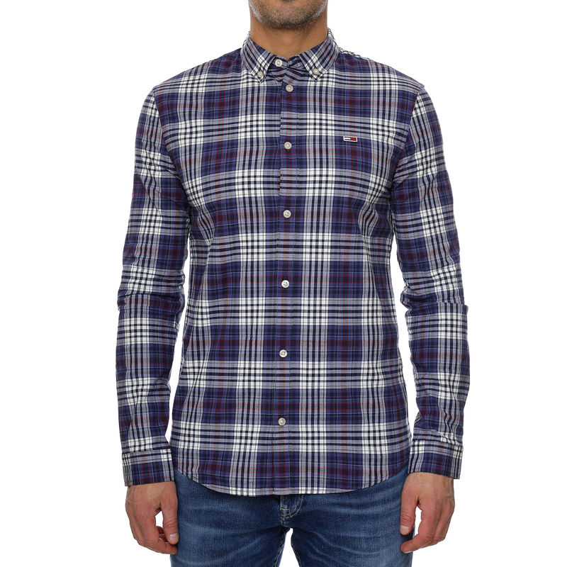 Muška košulja Tommy Hilfiger ESSENTIAL POPLIN CHECK SHIRT C8I