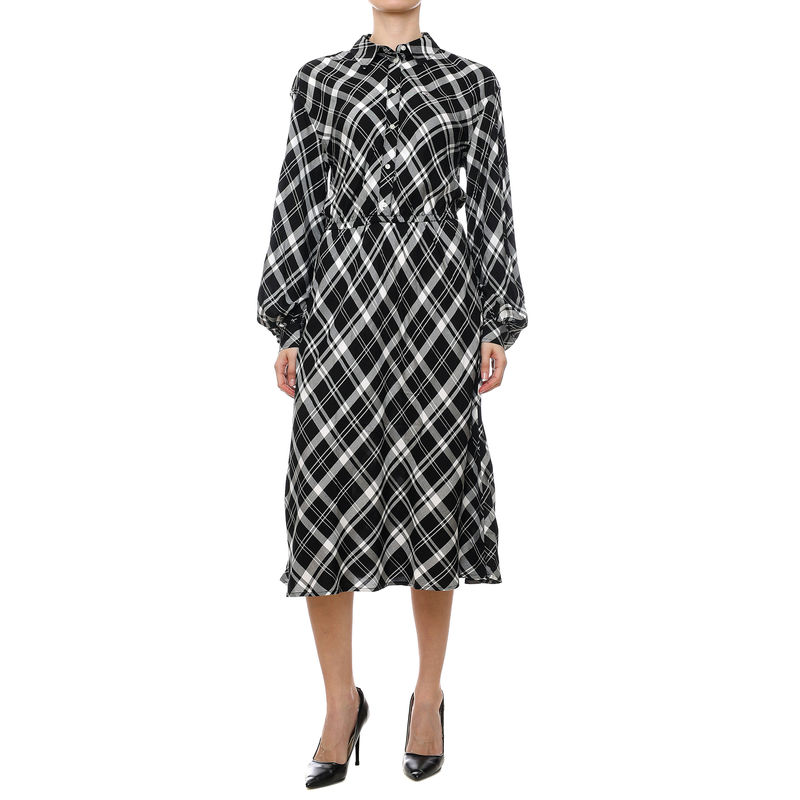 Ženska haljina Tommy Hilfiger TJW CHECK MIDI SHIRT DRESS