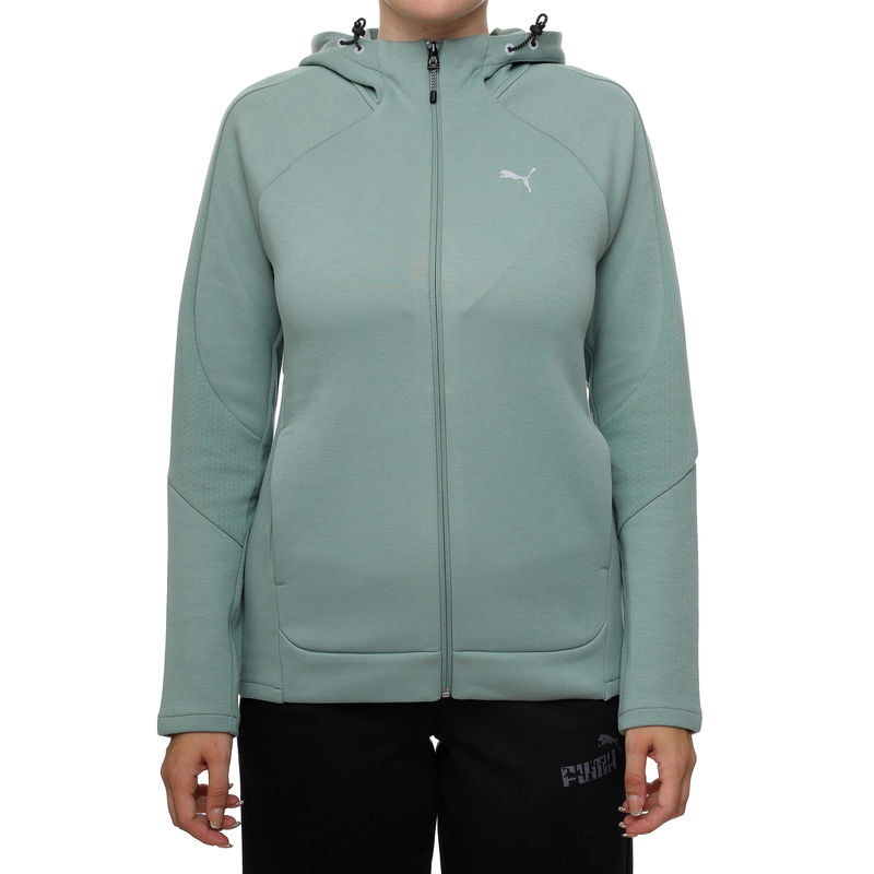 Ženski duks Puma EVOSTRIPE Full-Zip Hoodie DK