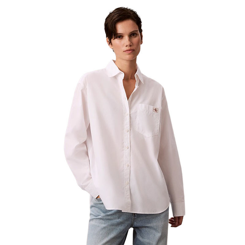 Ženska košulja Calvin Klein cotton poplin relaxed shirt wove