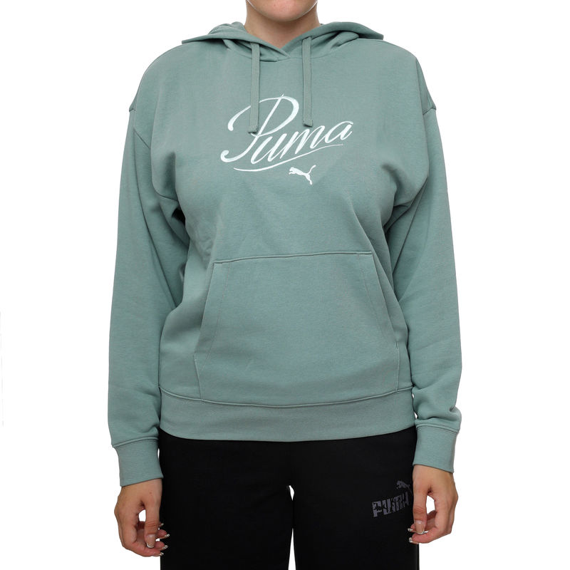 Ženski duks Puma ESS SCRIPT Comfort Hoodie TR
