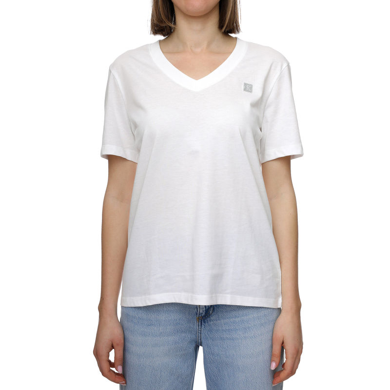 Ženska majica Calvin Klein Ck Embro Badge V-Neck Tee