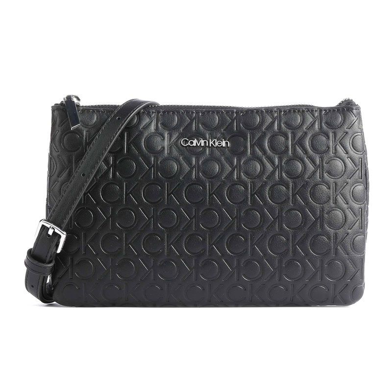 Ženska torba Calvin Klein MUST DBL CROSSBODY EMBOSSED