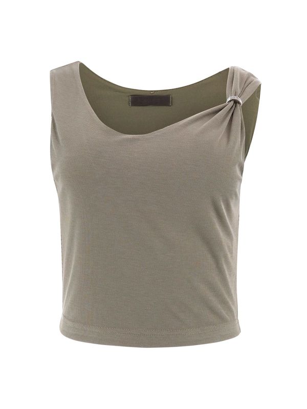 Ženska majica Guess AIMEE SS JEWEL DRAP TOP
