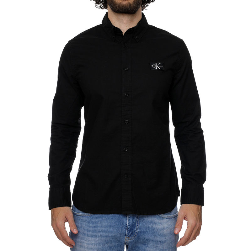 Muška košulja Calvin Klein SHRUNKEN BADGE SHIRT