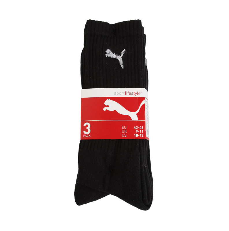 Unisex čarape Puma SPORT 3-PACK BLACK