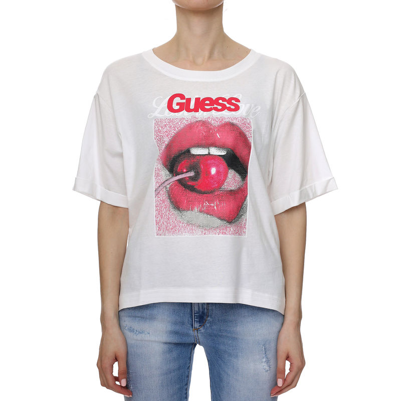 Ženska majica Guess Ss Cn Cherry Tee