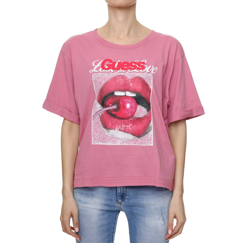 Ženska majica Guess Ss Cn Cherry Tee