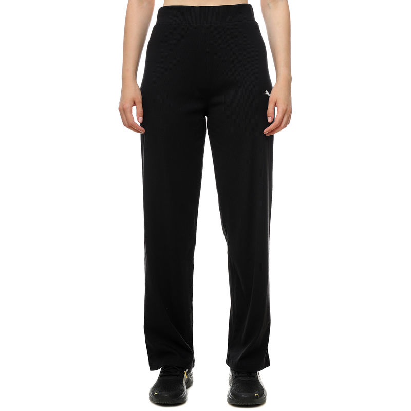 Ženska trenerka donji dio Puma ESS ELEVATED High-Waist Straight Leg Rib Pant