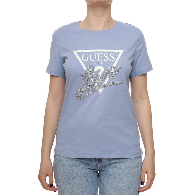 Ženska majica Guess CN SS LOVE TRIANGLE TEE