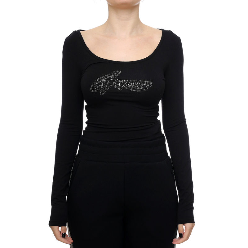 Ženska majica Guess LS EMMY BODY SHINY LOGO