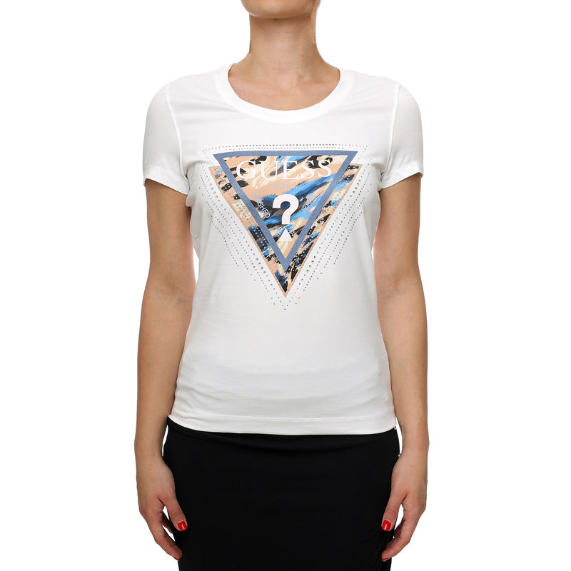 Ženska majica Guess SS CN LEO TRIANGLE T