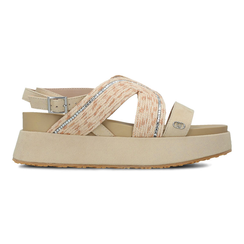 Sandali Donna Liu Jo Frida 30 - Bianco, Modello SA4147EX014S, Sintetico, Tacco Con Plateau, Chiusura Slip-on, Taglia 39