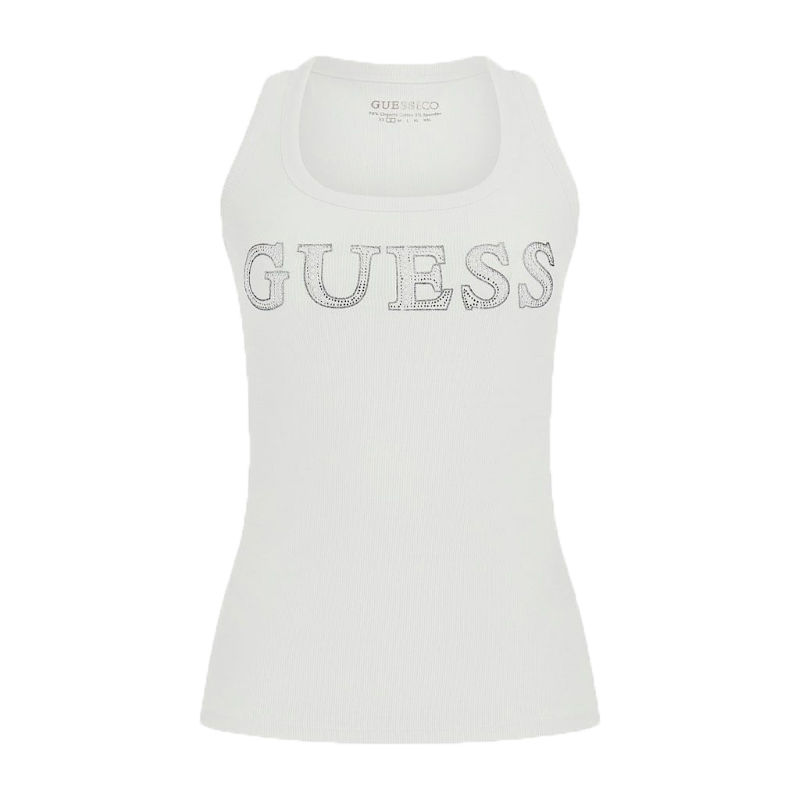 Ženska majica Guess SL EMBELLISHED LOGO TANK TOP