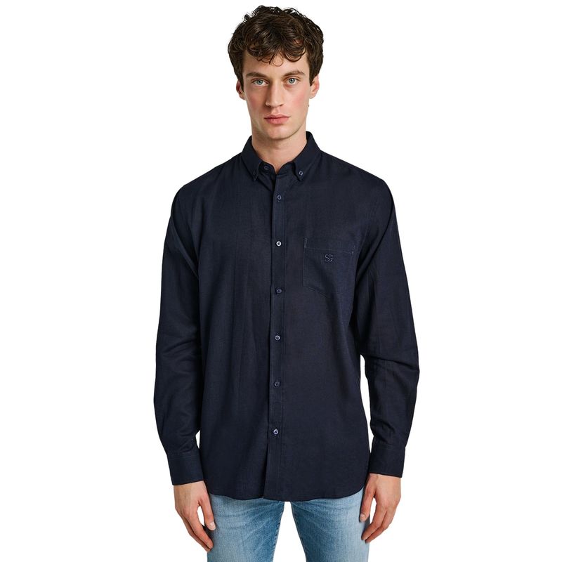 Muška košulja Staff Hummel Man Linen Shirt Longsleeve