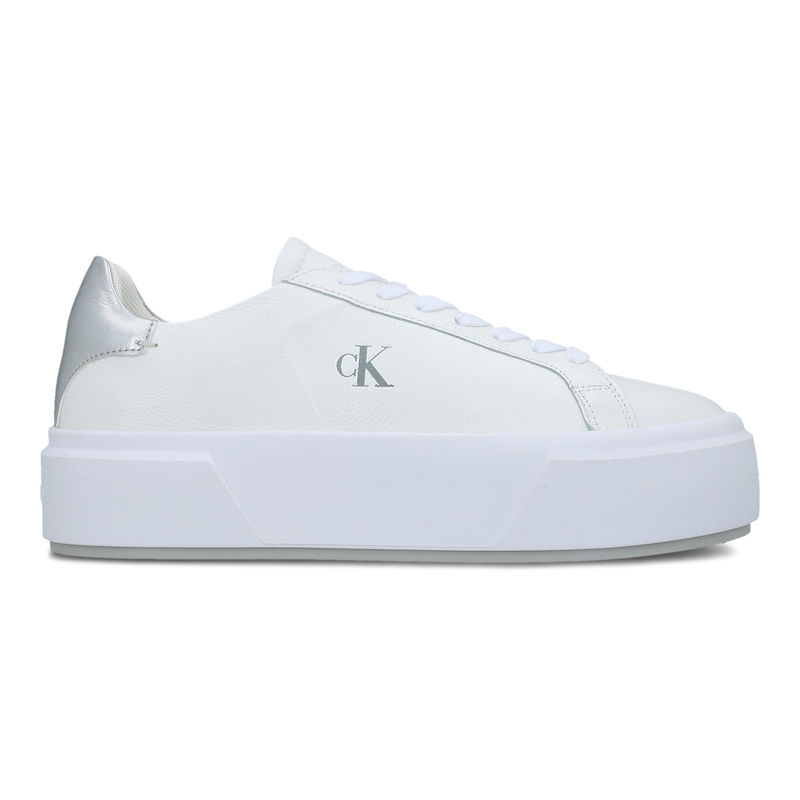 Ženske patike Calvin Klein flatform lace up lth met