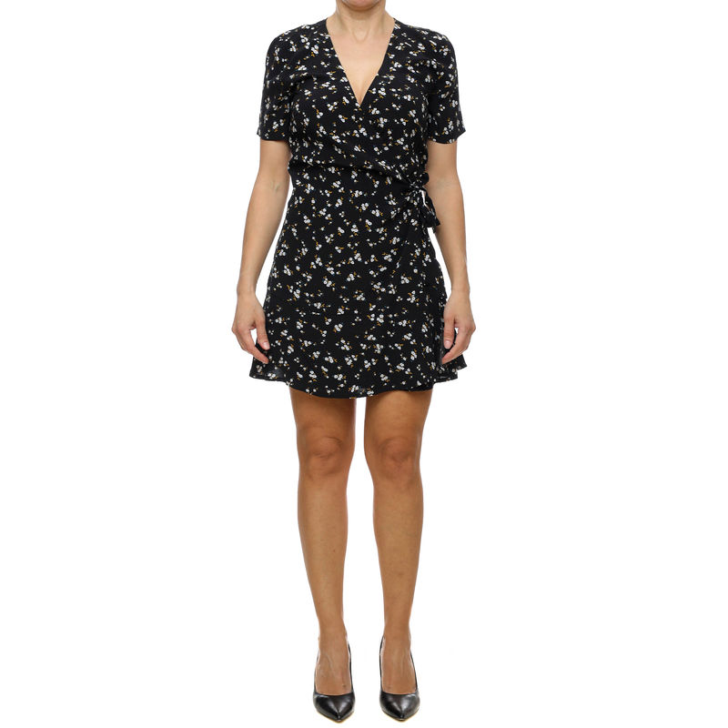 Ženska haljina Tommy Hilfiger Floral Ruffle Wrap Dress