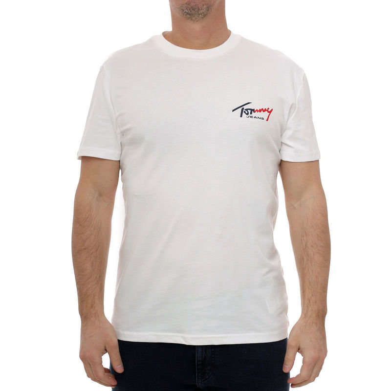 Muška majica Tommy Hilfiger tjm slim sign chest ss tee ext