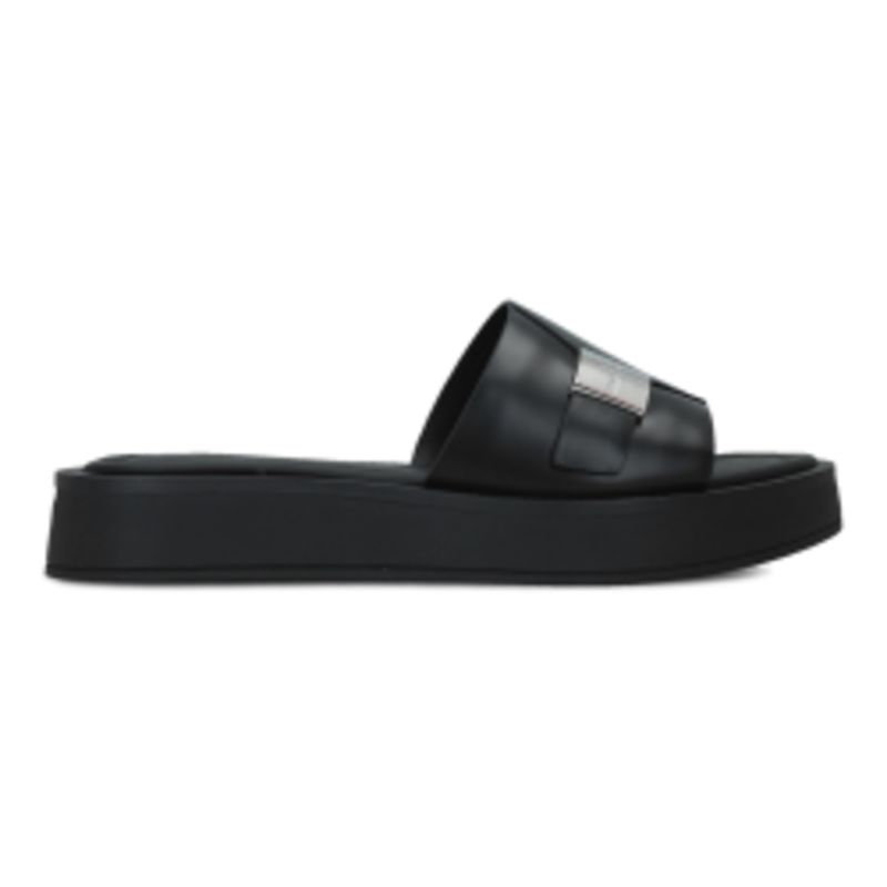 Ženske sandale Calvin Klein FLATFORM SLIDE W/CK HW - LTH