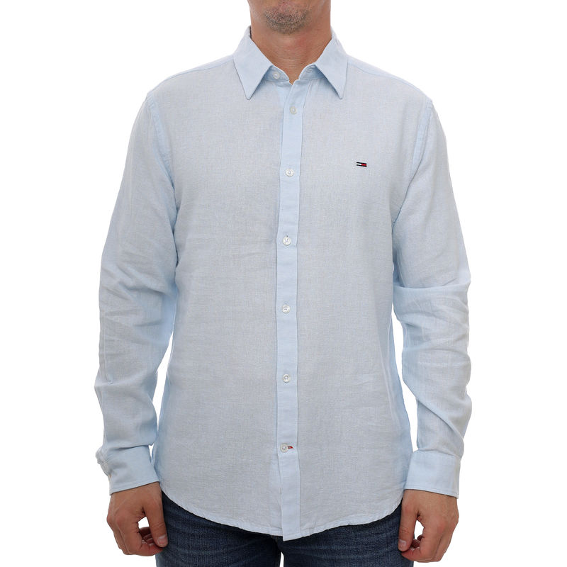 Muška košulja Tommy Hilfiger tjm reg linen blend shirt ext
