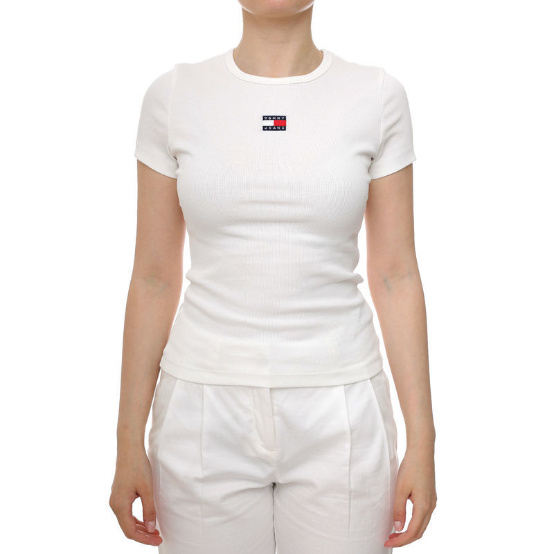 Ženska majica Tommy Hilfiger TJW SLIM BADGE RIB TEE