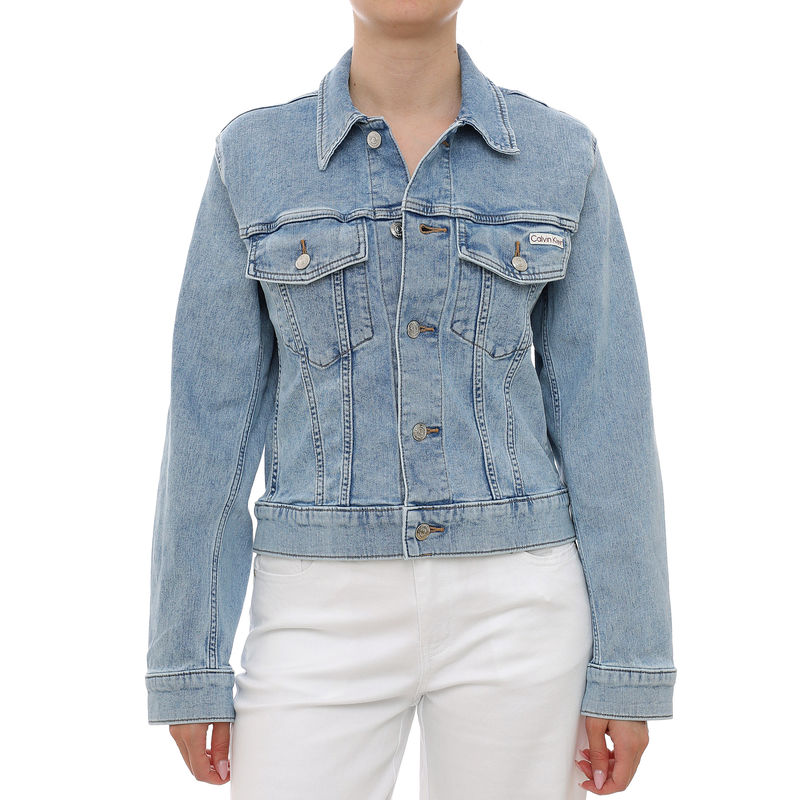 Ženska jakna Calvin Klein ls classic trucker coastal light