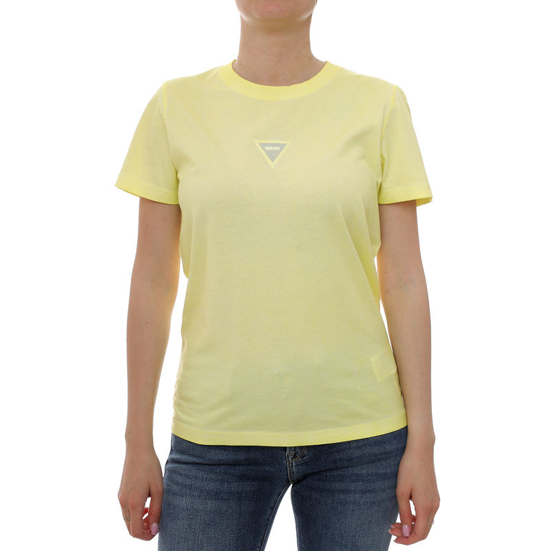 Ženska majica Guess SS CN MINI STRASS TRIANGLE TEE