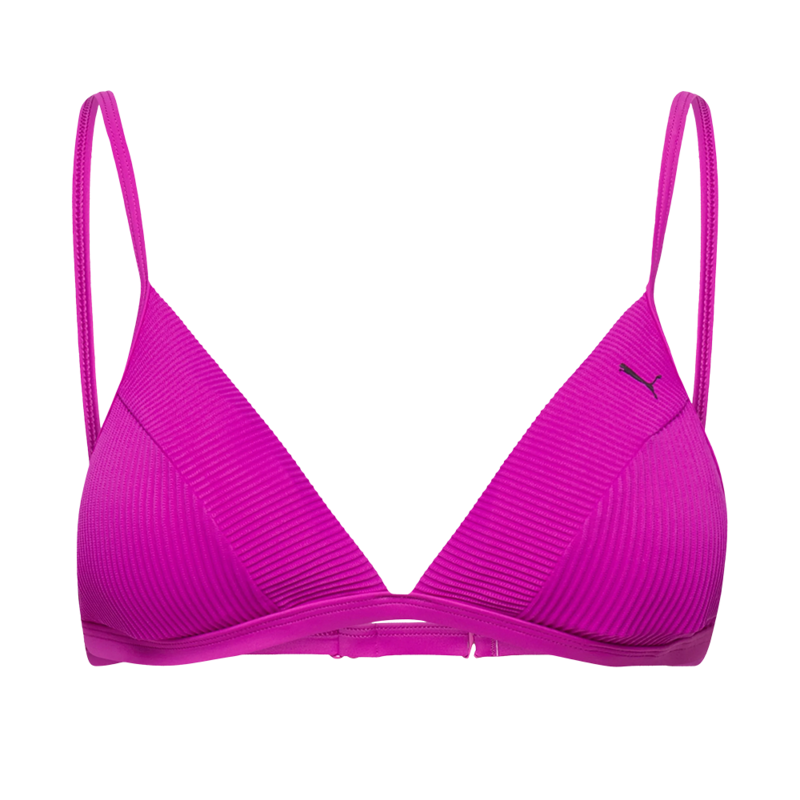 Ženski kupaći Puma SWIM WOMEN RIBBED TRIANGLE TOP 1P