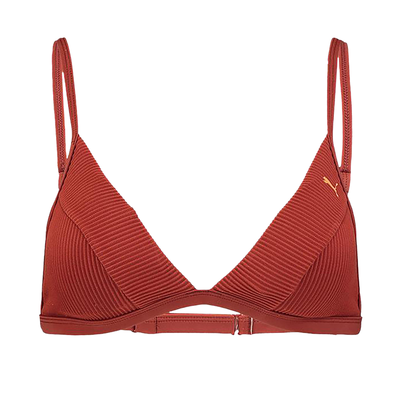 Ženski kupaći Puma SWIM WOMEN RIBBED TRIANGLE TOP 1P