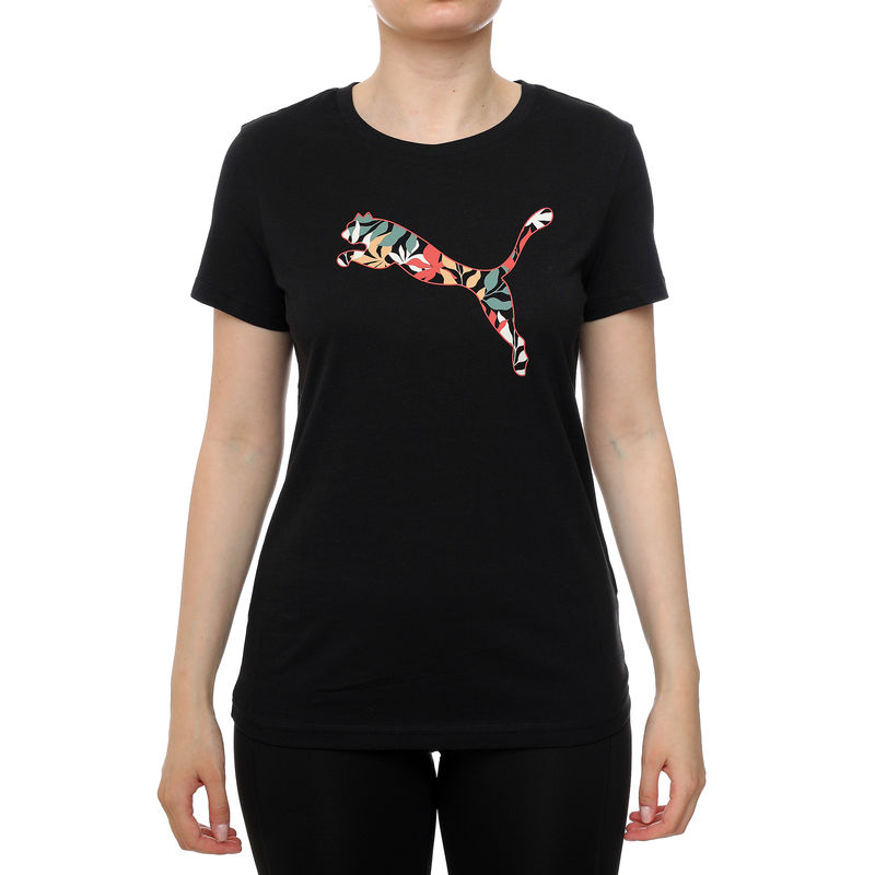 Ženska majica Puma GRAPHICS Floral Cat Logo Tee