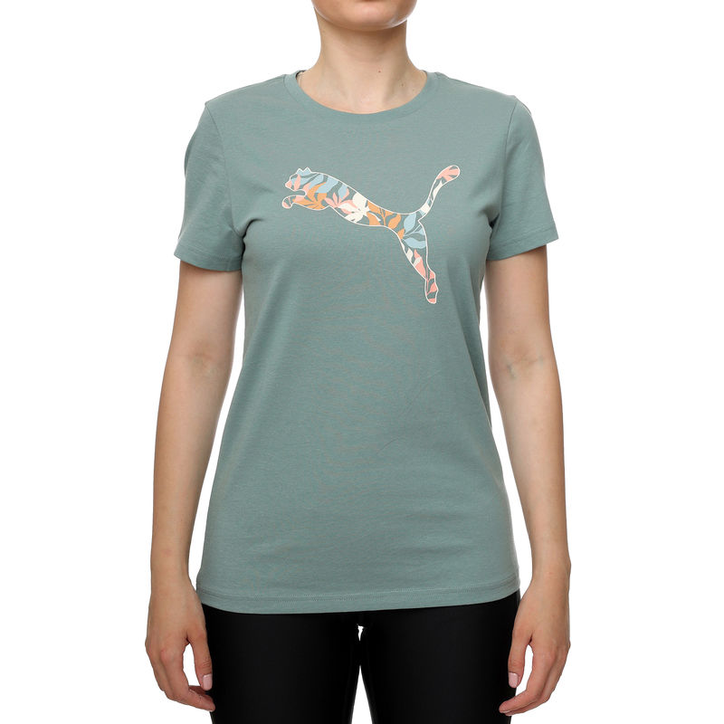 Ženska majica Puma GRAPHICS Floral Cat Logo Tee