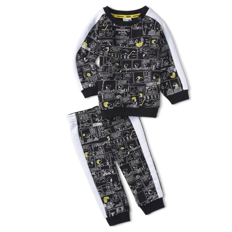 Dječiji set Puma X PEANUTS T7 AOP CREW JOGGER TR