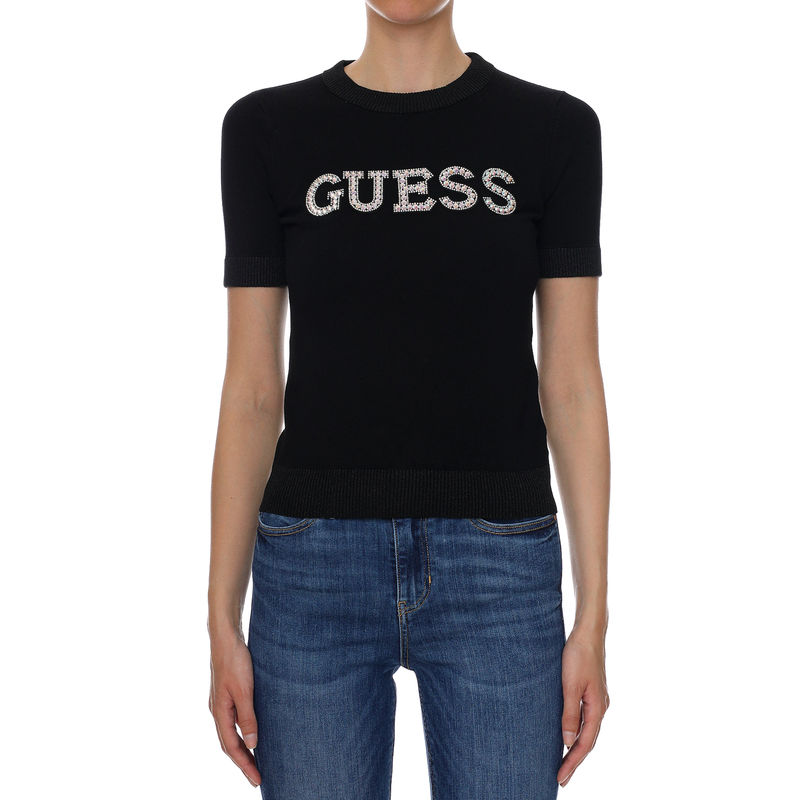 Ženski džemper Guess JEANS CLARISSE RN SS SWTR