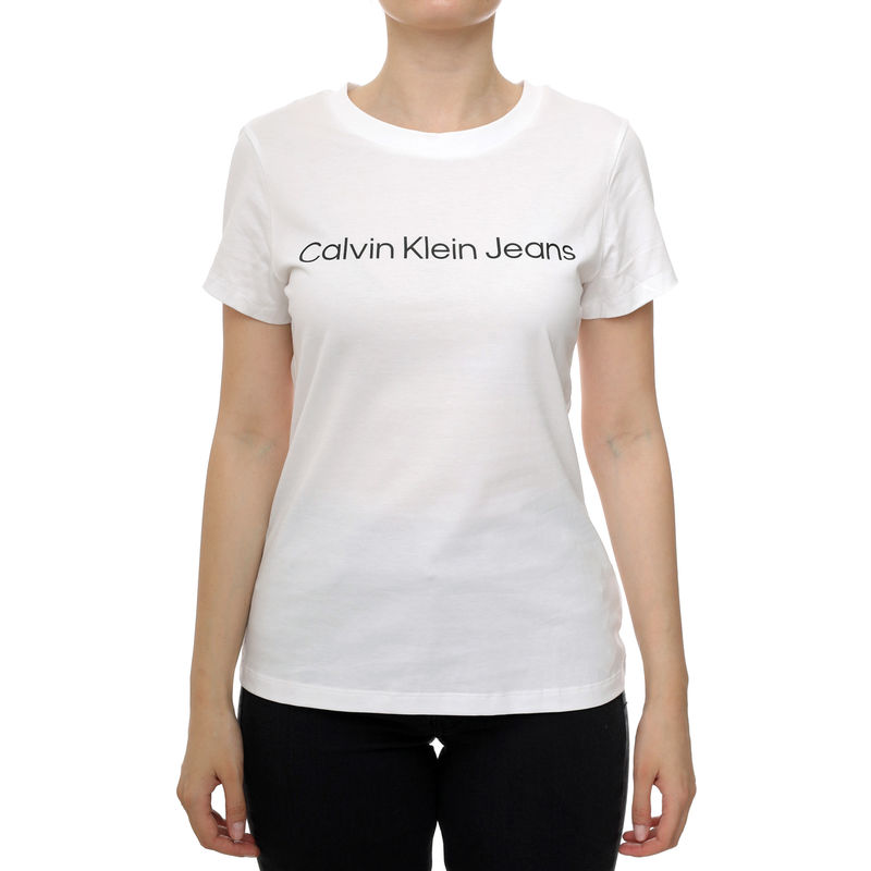 Ženska majica Calvin Klein CORE INSTIT LOGO SLIM FIT TEE