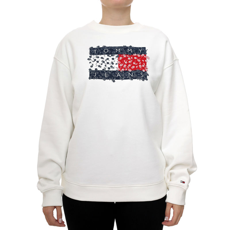 Ženski duks Tommy Hilfiger TJW RLX FLORAL FLAG CREW
