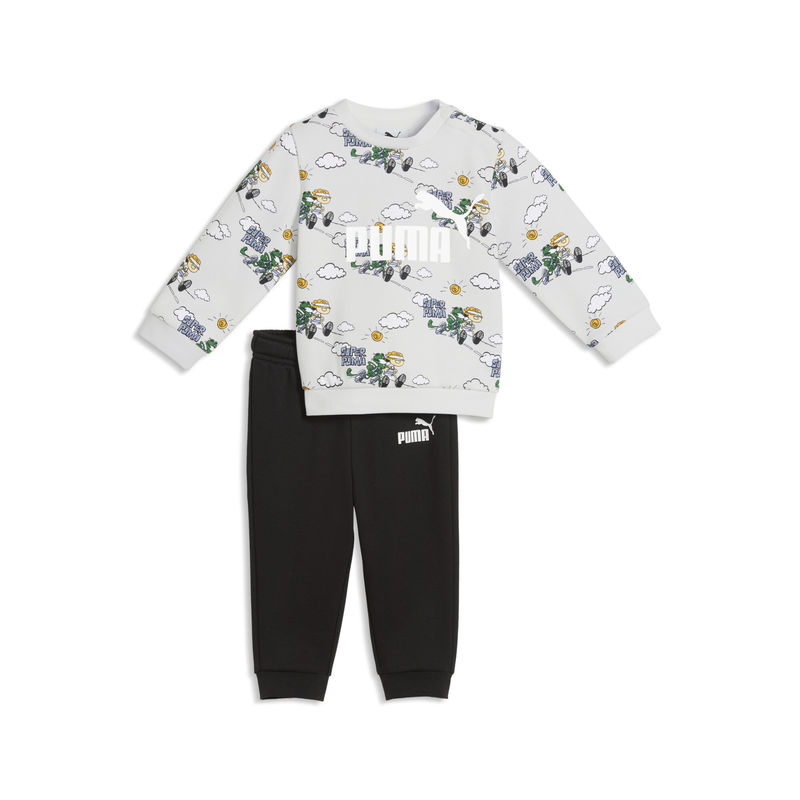 Dječiji set Puma MINICATS SUPERPuma AOP Crew SET FL INF