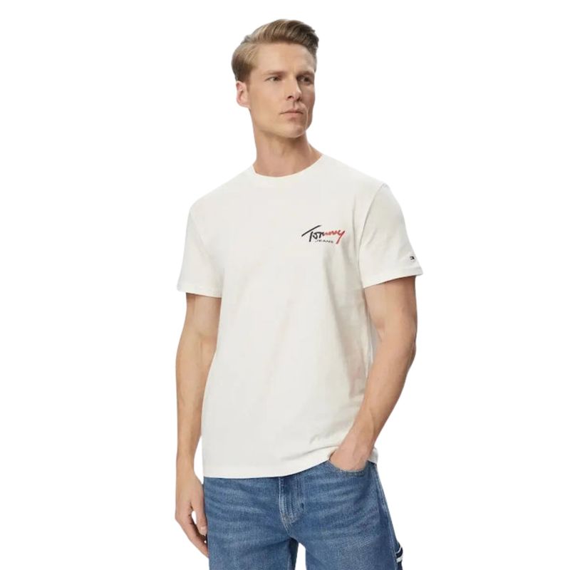 Muška majica Tommy Hilfiger tjm slim sign chest ss tee ext