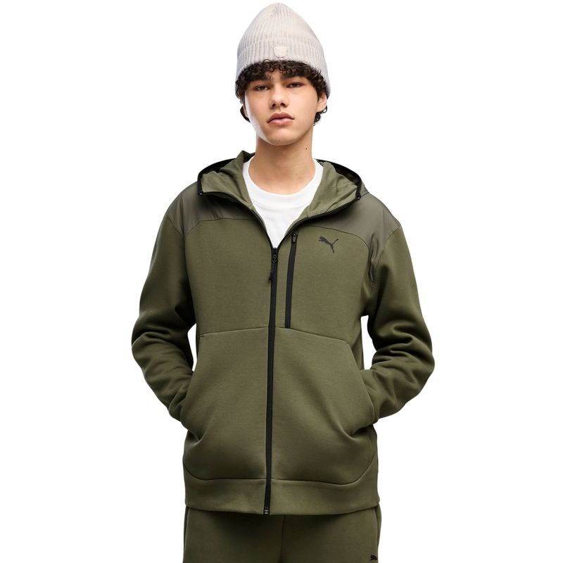 Muški duks PumaTECH Material Mix Full-Zip Hoodie DK
