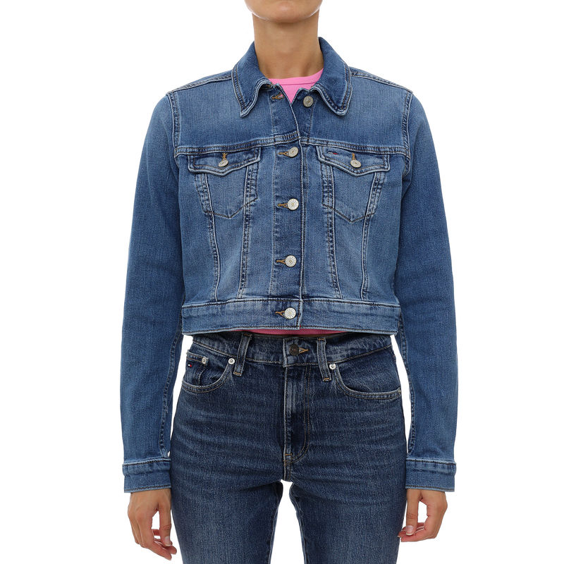 Ženska jakna Tommy Hilfiger new slim trucker jacket cj8138