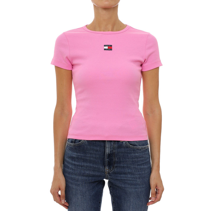 Ženska majica Tommy Hilfiger tjw slim badge rib tee