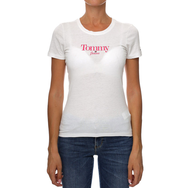 Ženska majica Tommy Hilfiger SKINNY ESSENTIAL LOGO 1 SS