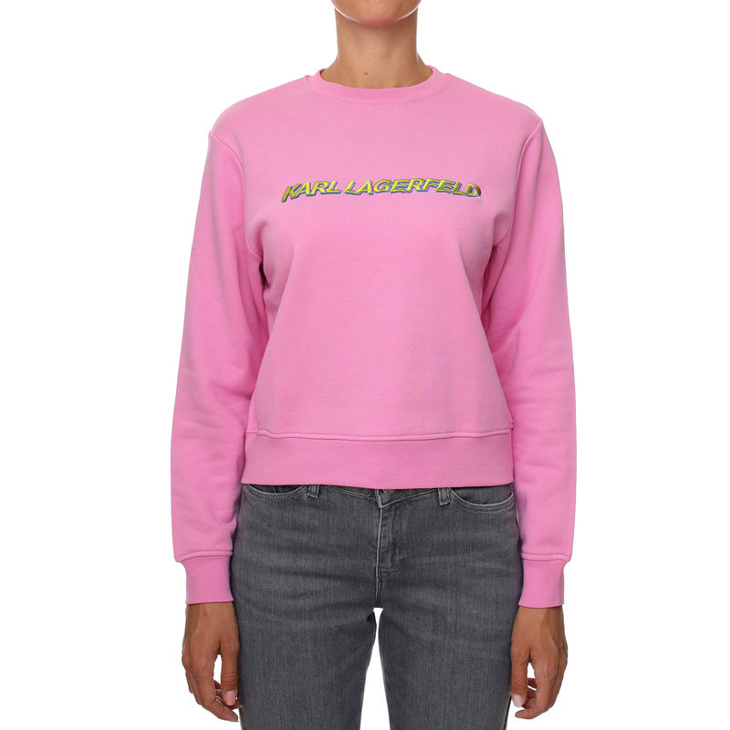 Ženski duks Karl Lagerfeld FUTURE LOGO CROP SWEATSHIRT