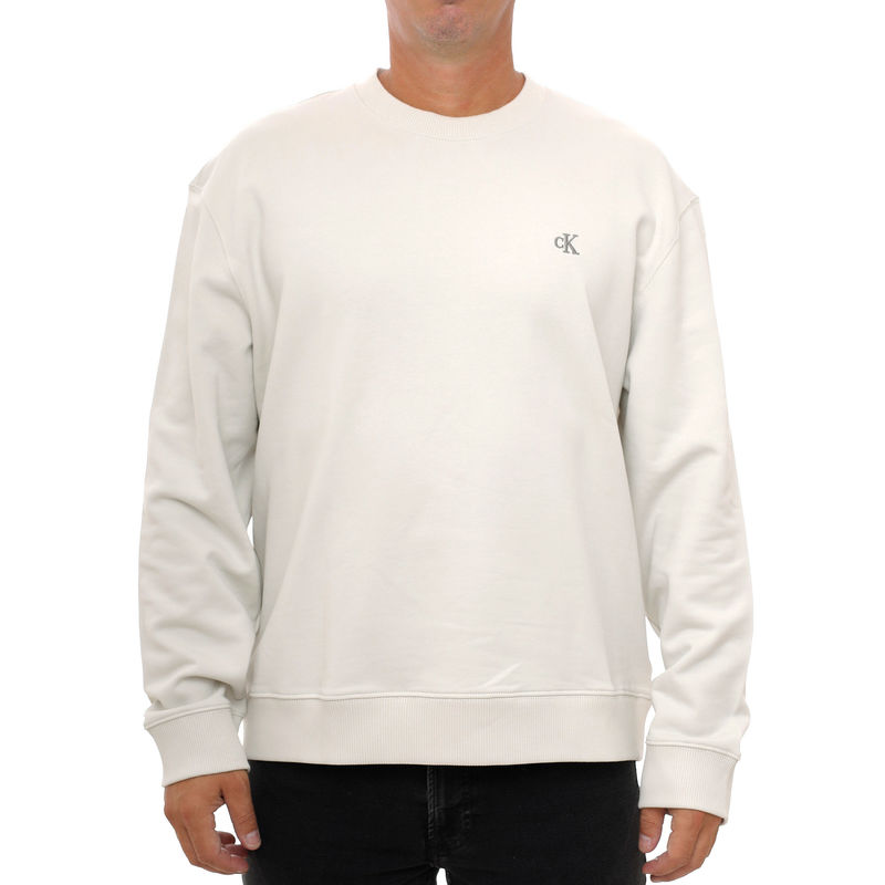 Muški duks Calvin Klein LS 350TERRY EU MONOGRAM CN SWTSH