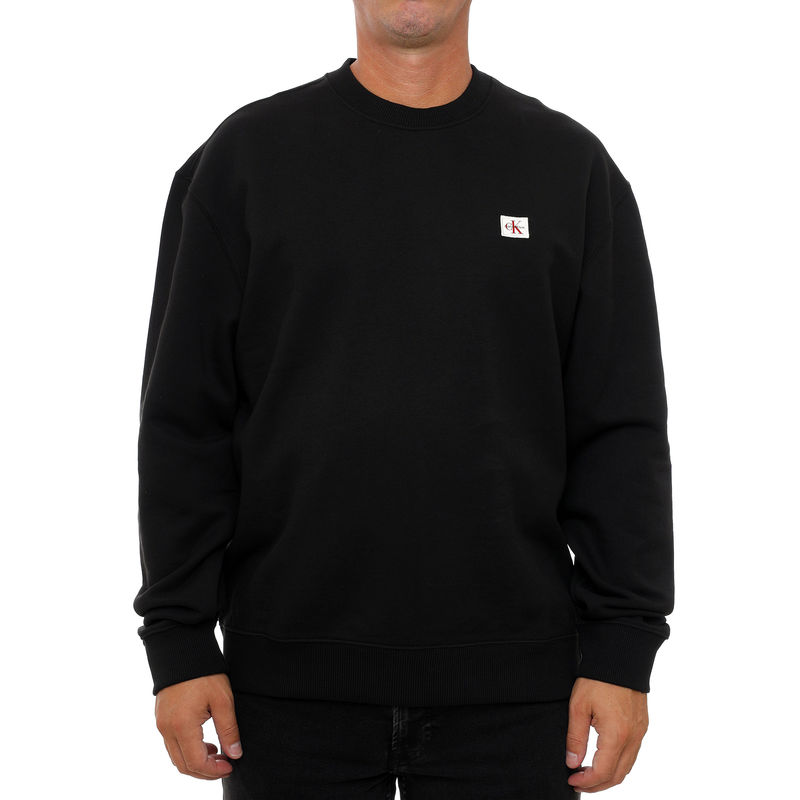 Muški duks Calvin Klein LS 350TERRY EU WHSL BADGE CREWNE