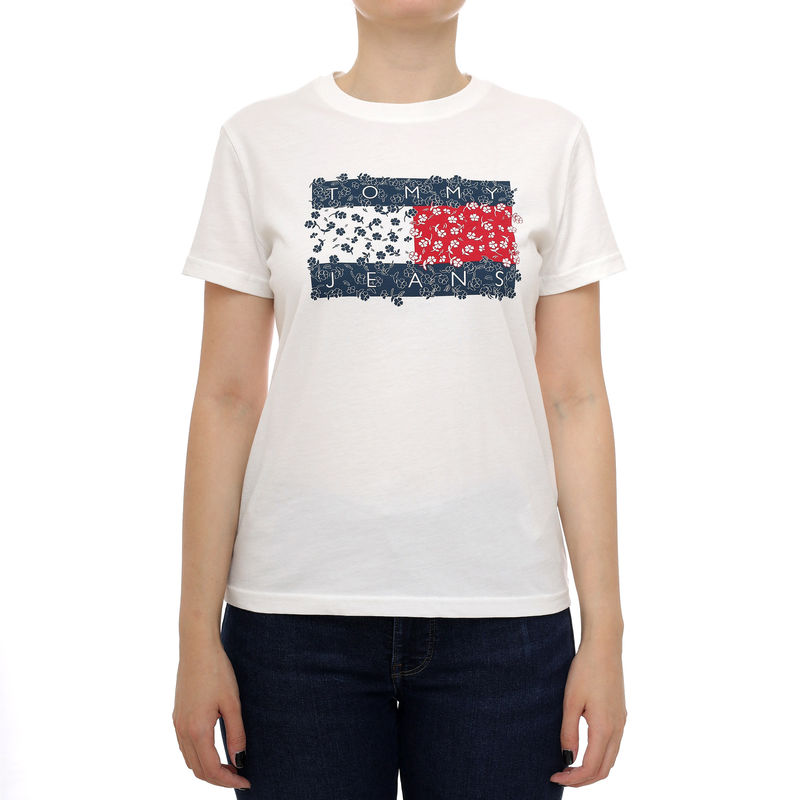 Ženska majica Tommy Hilfiger TJW REG FLORAL FLAG TEE