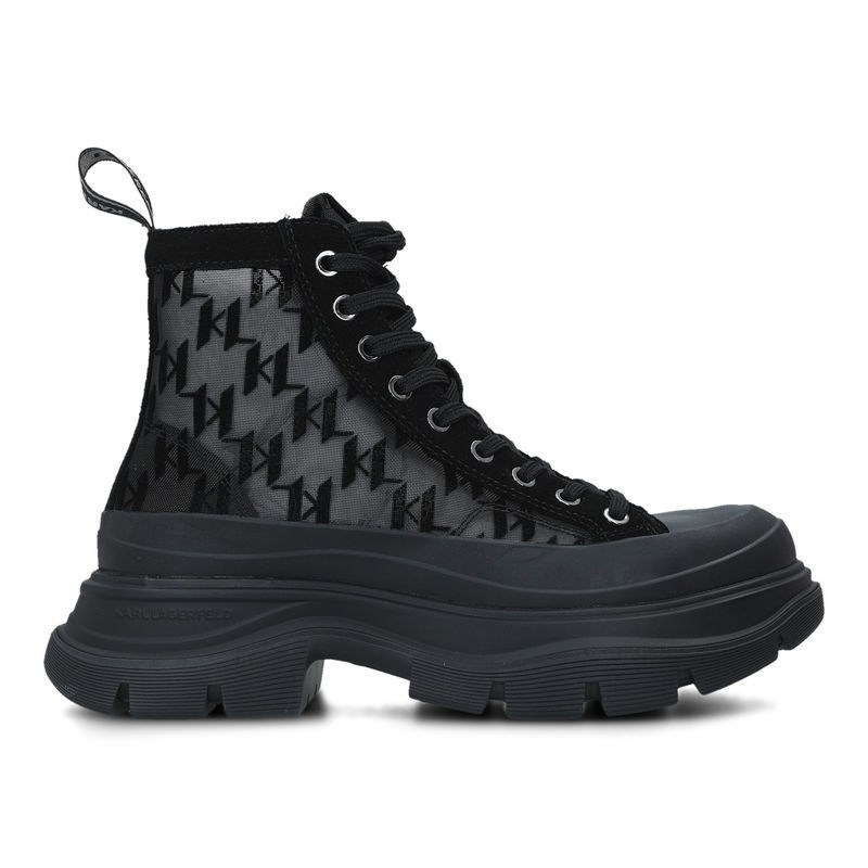 Ženske patike Karl Lagerfeld Luna Mono Flocking Boot