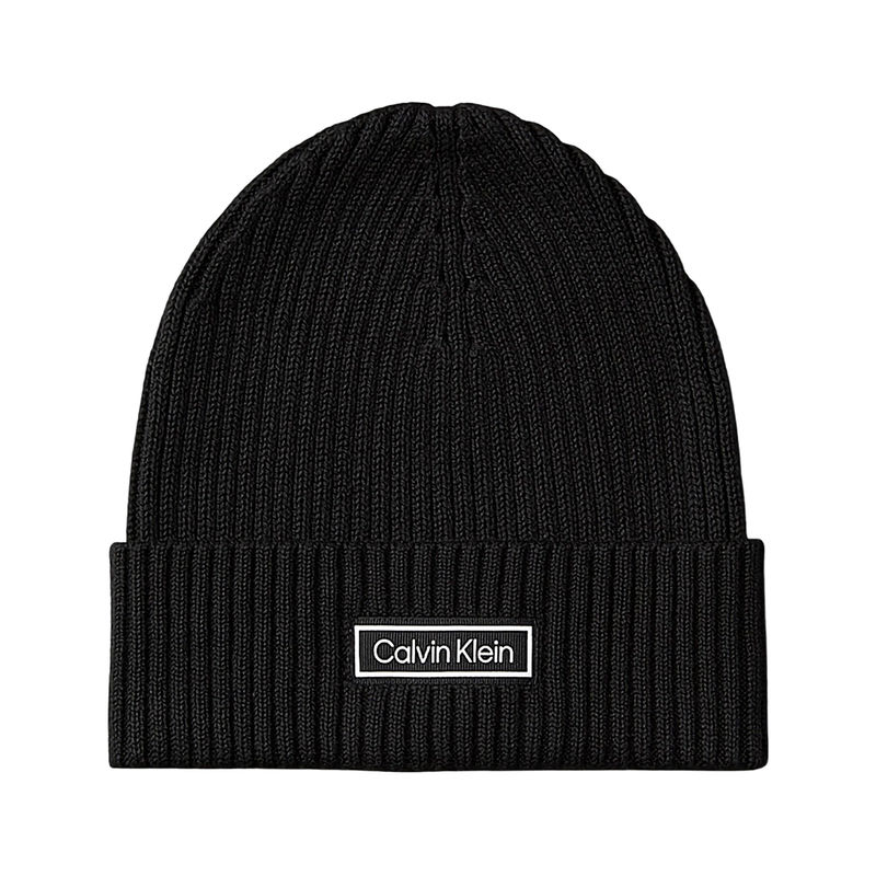 Muška kapa Calvin Klein PATCH CHUNKY RIB COTTON BEANIE